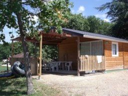Huuraccommodatie(s) - Chalet 25M² 2 Slaapkamers Met Stapelbedden Met Tv - Camping Paradis Domaine Le Quercy