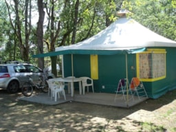Huuraccommodatie(s) - Bungalowtent 2 Slaapkamers 25M² Gemeubileerd Zonder Tv - Camping Paradis Domaine Le Quercy