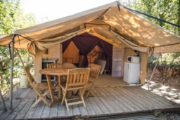 Location - Nature - Tente Cabanon 25M² - 2 Chambres - Sans Sanitaires - Camping La Grangeonne