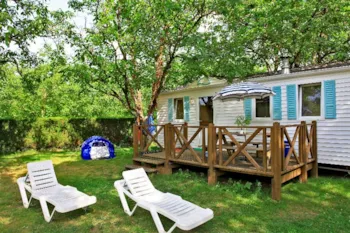 Mietunterkunft - Mobilheim Horizon 2 Zimmer (Schattig) - Camping LA RIVIERE
