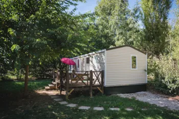 Mietunterkunft - Mobilheim Campagne - 3 Zimmer - Terrasse - Camping LA RIVIERE
