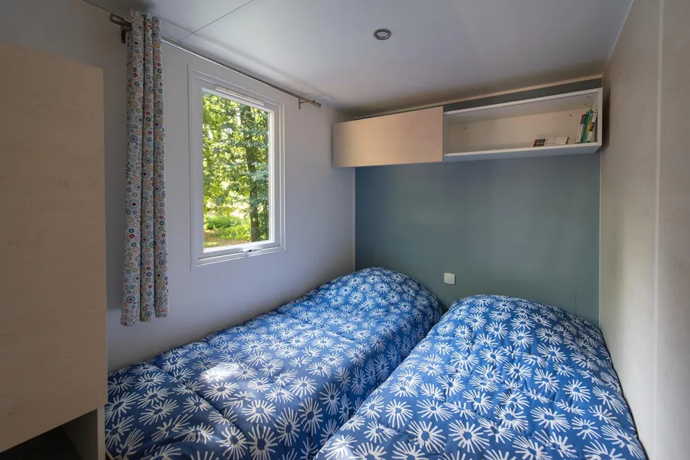 Mobile Home CAMPAGNE dans un écrin de nature au calme - Terrasse couverte