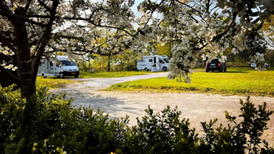 Pitch + 1 car, caravan or camping-car plus electric — 2