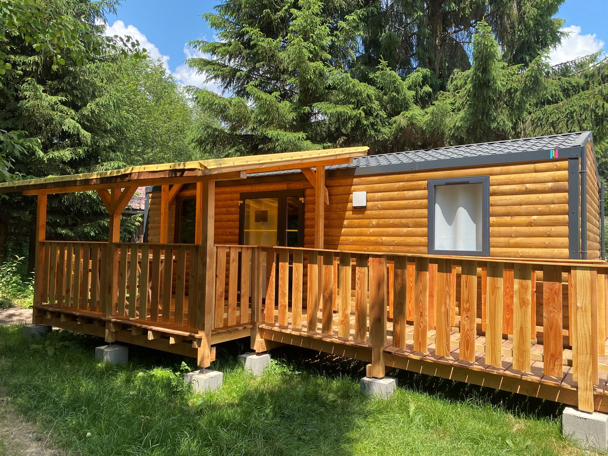 Location - Mobichalet Pmr 4Pers - 2 Chambres - 31M² - Terrasse Couverte (2023) - Camping Au Mica