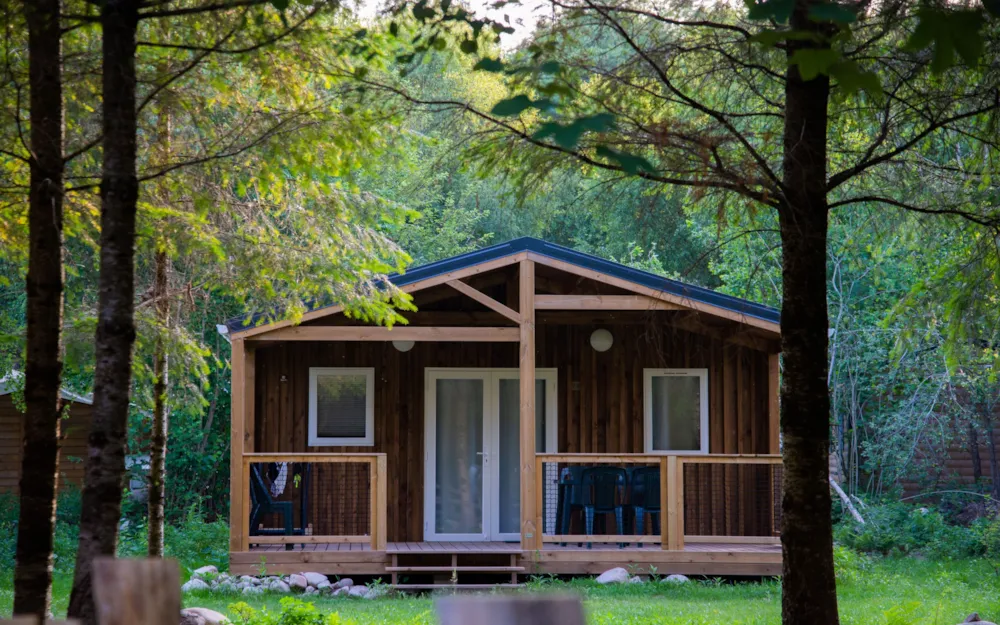 Location - Chalet Douglas Avec Lave-Vaisselle 3Ch - 35M² Et Terrasse Couverte (2022) - Camping Au Mica