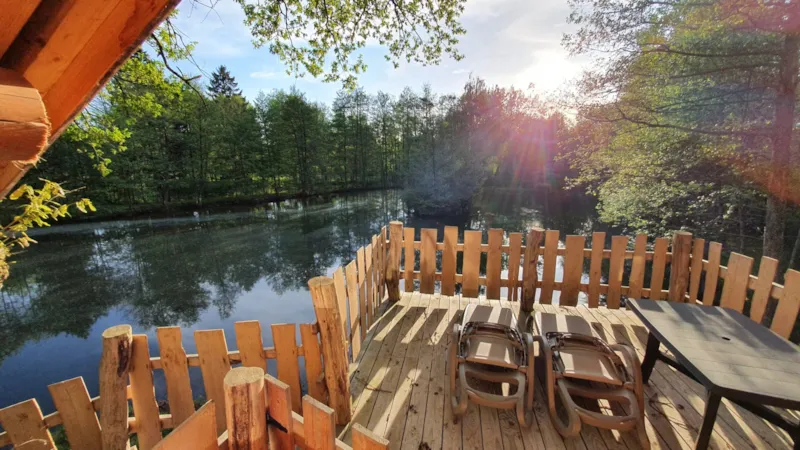 Cabane Du Héron (Dans Les Arbres) Avec Vue Sur L'étang - 2021