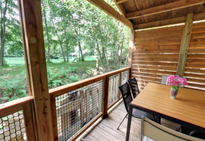 Chalet de l'île - 35m² - 3 bedrooms with dishwasher - on stilts - pond view - 2024 — 3