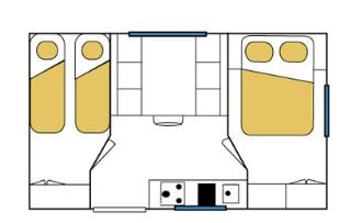 Mobile home Gamme Standard No bathroom