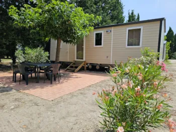 Mietunterkunft - Komfort-Mobilheim - Camping Les Micocouliers