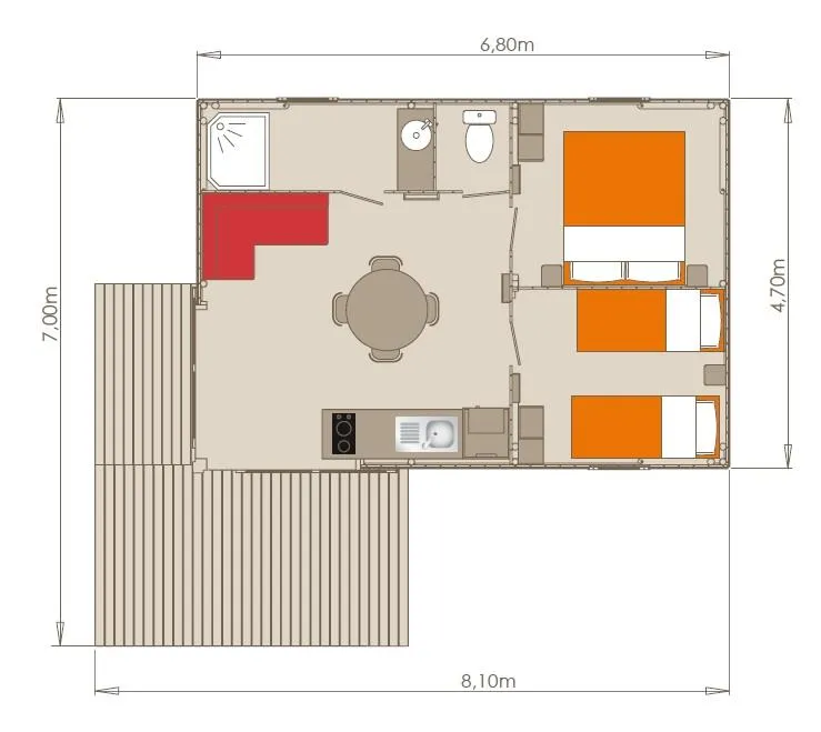 Chalet Confort Sarlat 2 Ch