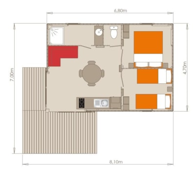 Sarlat Chalet - 2 bedrooms