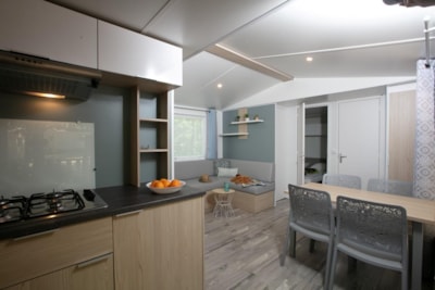 Mobil-home Privilège Saint Cirq Lapopie 2 Bedrooms - TV