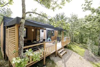 Mietunterkunft - Mobil-Home Premium Lacave - 2 Schlafzimmer - Tv - Klimaanlage - Lv - 2 Bäder - Sites et Paysages Les Hirondelles