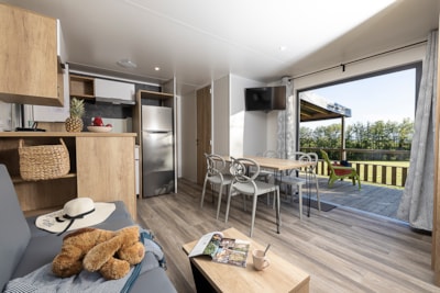 Premium Mobil-home Lacave - (3 bedrooms) - TV - 2 bathrooms