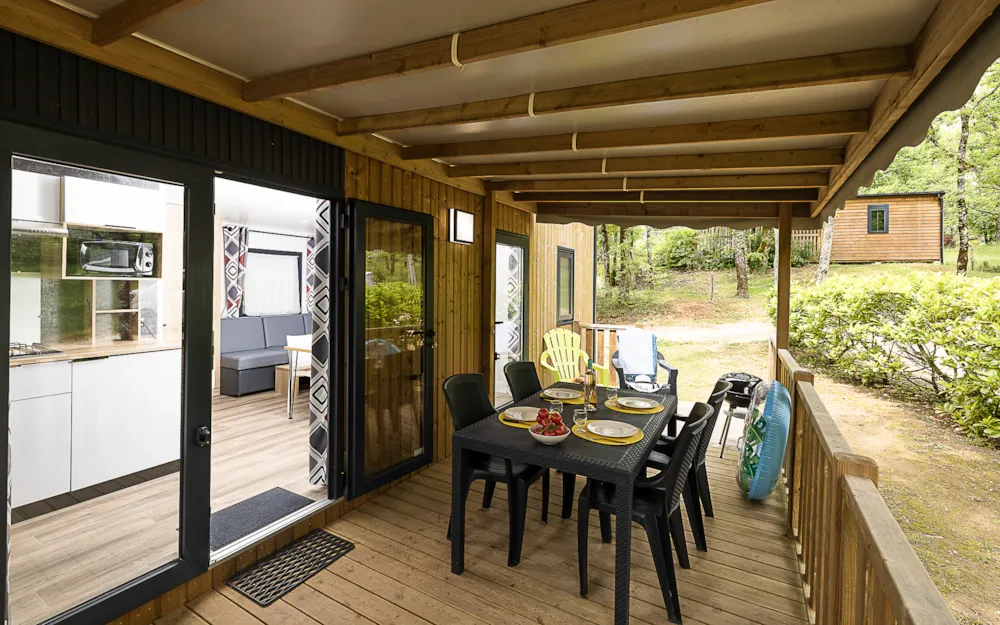 Location - Mobil-Home Privilège Loupiac - (2 Ch) - Tv - Clim - Sites et Paysages Les Hirondelles