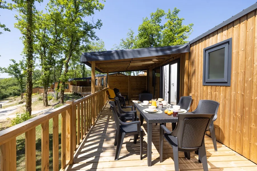 Location - Mobil-Home Privilège Souillac - 3 Ch - Tv - Clim - Sites et Paysages Les Hirondelles