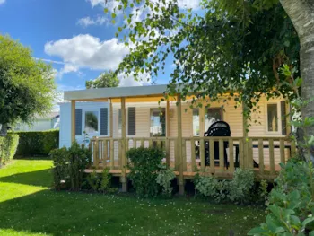 Mietunterkunft - Mobilheim - 3 Schlafzimmer - Überdachte Terrasse - Camping Les 2 Plages