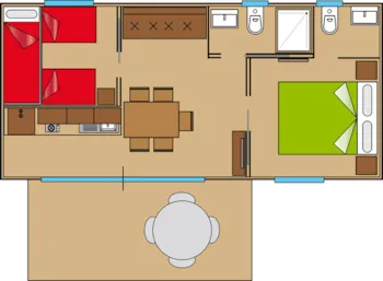 Mietunterkunft - Maxicaravan Borgo Alto Green - Camping Lido