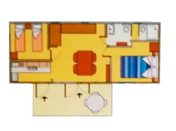 Mietunterkunft - Maxicaravan Poggio S - Camping Lido