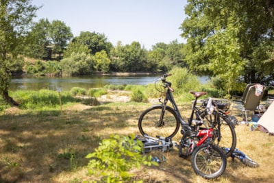 Pitch River for TENT from 80 up to 125m2. Extra, transition area to the river.