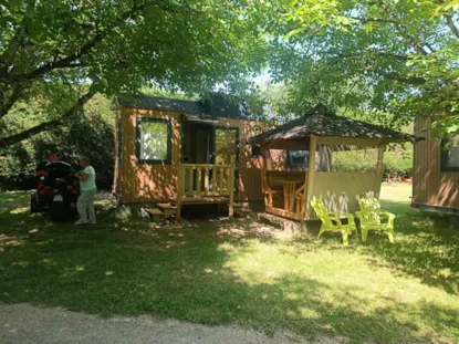 Tiny-House (Cottage) 20 M² And Covered Bamboo (Cabin: Shower / Wc / Washbasin)