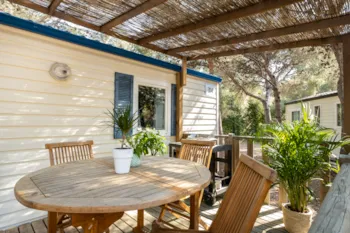 Mietunterkunft - Mobilheim Confort Tom - 1 Schlafzimmer - - Camping L'Arquet - La Côte Bleue