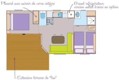 Mobil-Home TRIGANO sheltered terrace INTEGREE with sanitary 31 m2 — 6