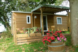 Accommodation - Cottage Trigano Bardage Bois (2 Or 3 Bedrooms ) 25 M2 + Wooden Terrace And Pergola, ( 9 M2 Covered  ). - Camping du PIGEONNIER