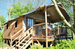Alojamiento - Cabane Lodge Lou Pitchonier 39 M2 - 2 Habitaciones - Camping du PIGEONNIER