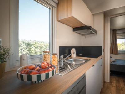 Mobil Home Premium - 3 bedrooms with air conditioning and dishwasher