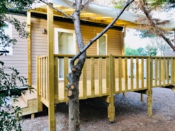 Huuraccommodatie(s) - Stacaravan Premium Quartier Reserve - Camping La Grange Neuve