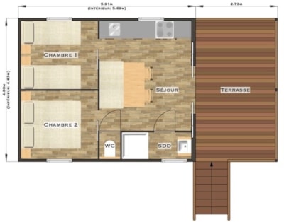 LODGE PILOTIS PRIVILEGE - African Reserve view
