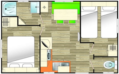 Mobile home STANDARD - Quartier Réserve