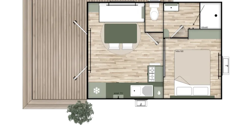 La Suite 2 Personnes - Quartier Réserve