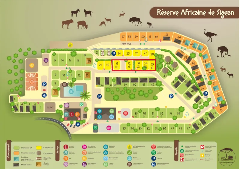 Emplacement Camping Xl (14M X 7M) + Electricite (10A)