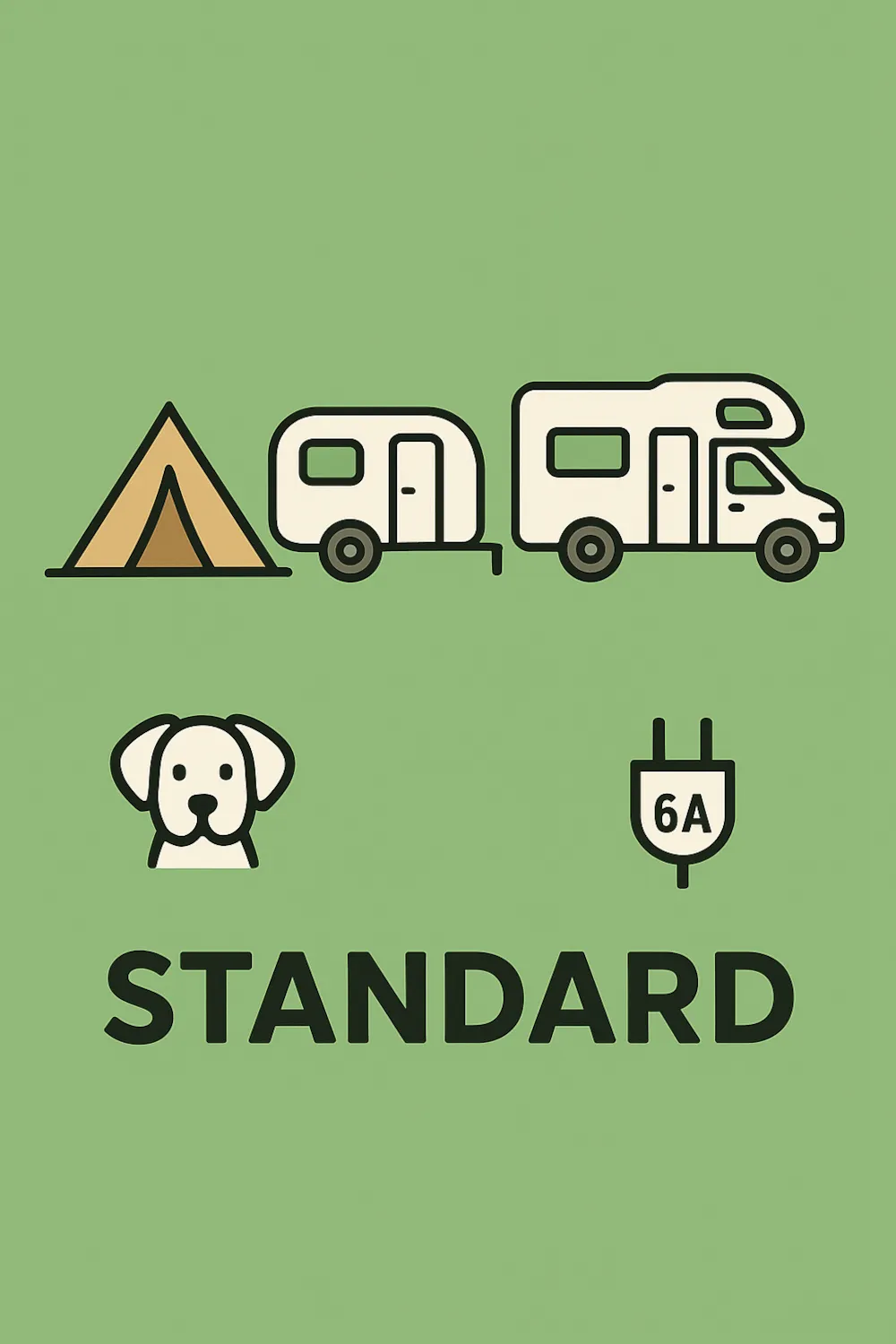 Emplacement - Emplacement Camping + Electricite (6A) - Camping La Grange Neuve