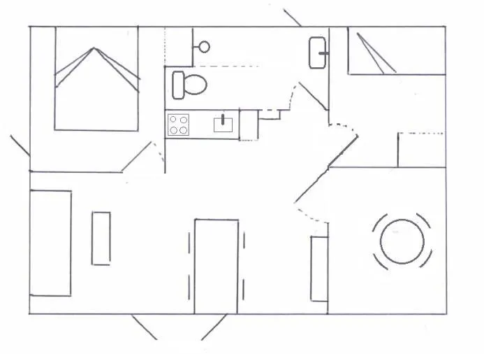 Chalet Ombrageuse 37 M², 2 Ch, 1 Sdb Avec Télé, Pmr
