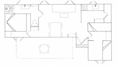 Chalet style Campagnard 34 m², 2 BR, 1 BTH without TV