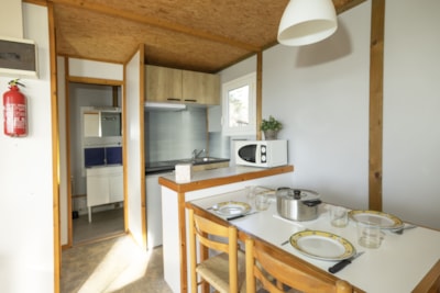 Chalet style Evasion 28 m², 2 BR, 1 BTH with TV