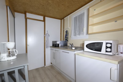 Chalet style Aporia 34 m², 2 BR, 1 BTH with TV