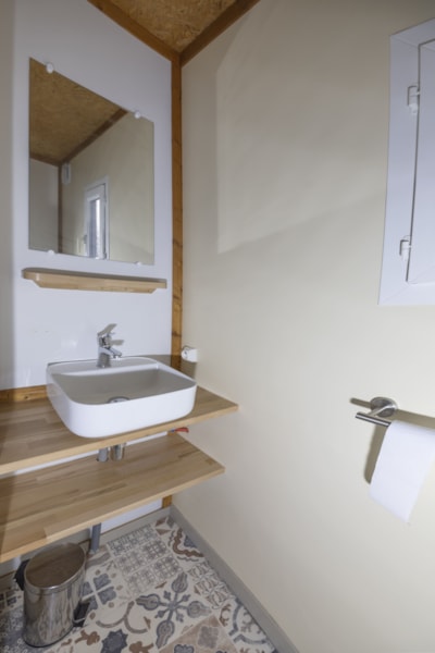 Chalet style Aporia 34 m², 2 BR, 1 BTH with TV