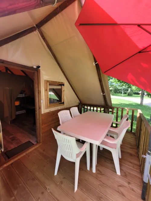 Mietunterkunft - Zelt Lodge - image n°2 - Camping L'Ile Chambod