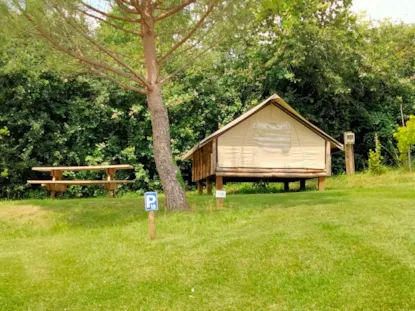 Cabadienne Pitch: Pitch With Shed Tent + 1 Vehicle + Electricity