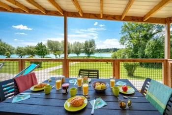 Mietunterkunft - Mobilheim Caribou Top Presta Seeblick - 2 Schlafzimmer 33M² - Clico Chic - Camping La Grisière