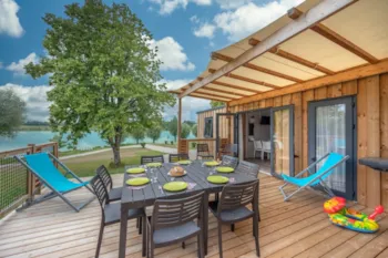Mietunterkunft - Mobilheim Tribu + Top Presta Seeblick - 5 Schlafzimmer 51M² - Clico Chic - Camping La Grisière