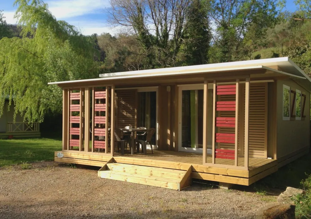 Huuraccommodatie(s) - Chalet Vega 32M² - 2 Slaapkamers - Met Badkamers - Wifi Inbegrepen - Camping des Sources