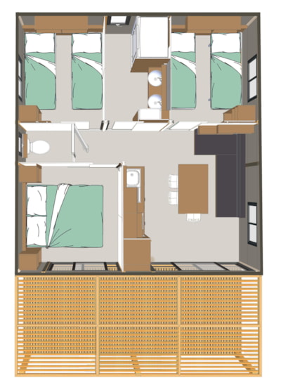 Chalet OTTAWA 33m² - 3 bedrooms - with bathrooms - WIFI included — 8