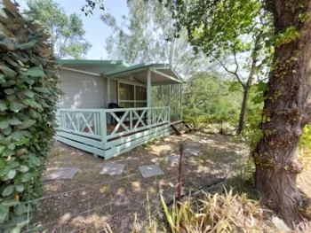 Location - Chalet Atlantis 29M² - 2 Chambres - Avec Sanitaires - Wifi Incluse - Camping des Sources