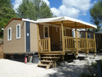 2-bedroom air-conditioned mobile home