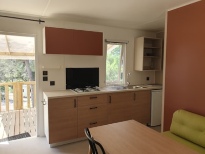 2-bedroom air-conditioned mobile home